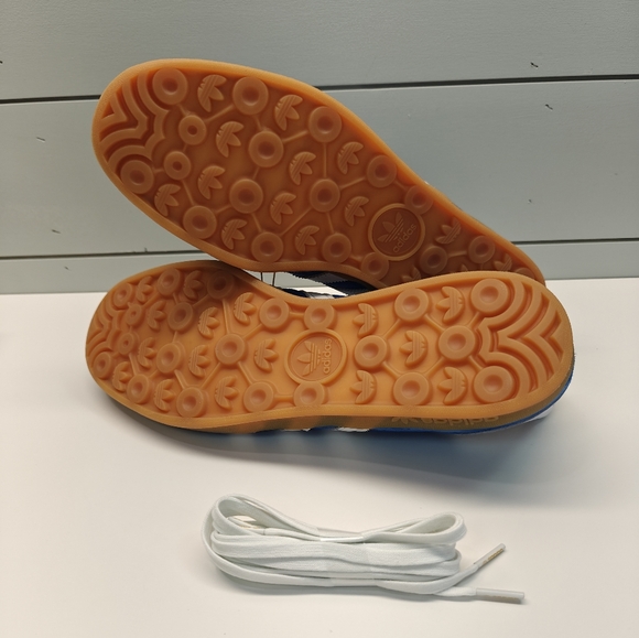 Adidas Gazelle Indoor Blue Bird Gum Casual Suede Leather Sneakers size Men's 11 - Picture 10 of 13